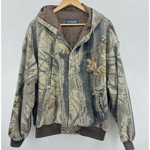 Swingster Camo Jacket Men's XL Workwear Outdoor Hunting Snaps Realtree Style